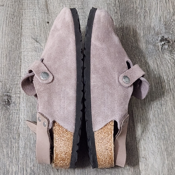 Birkenstock  Tokio Suede Leather  Faded-Purple - Picture 9 of 15